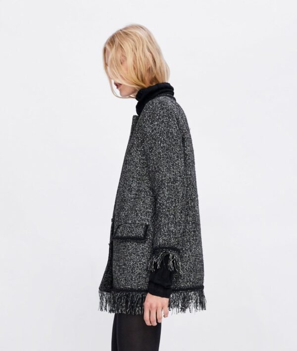 Tweed Jacket With Metallic Thread